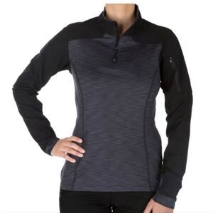 5.11 TACTICAL Space dye Grey Rapid 1/2 Zip Pullover- S